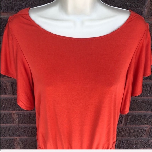 Banana Republic Orange Silk Dress - Picture 6 of 8